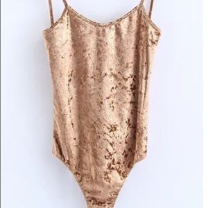 Velvet bodysuit